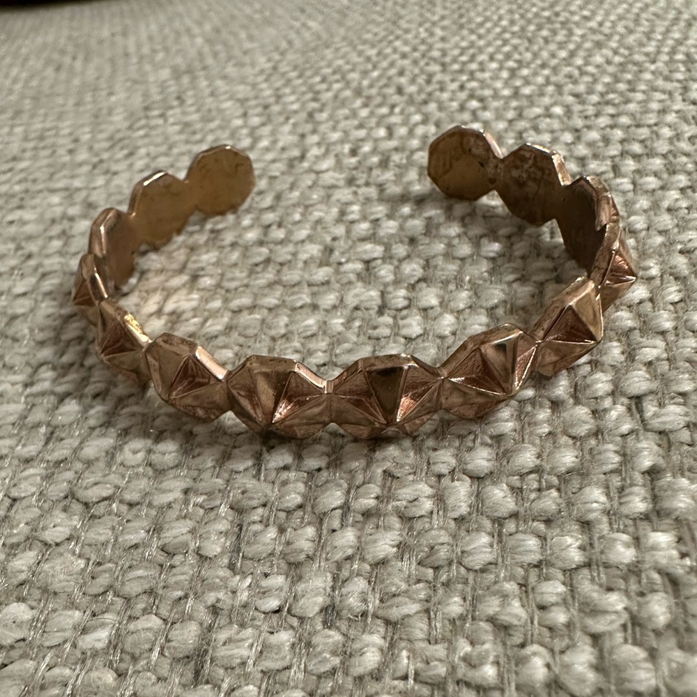 Beautiful Rose Gold Sculptural Cuff Bracelet from Jennifer Fisher